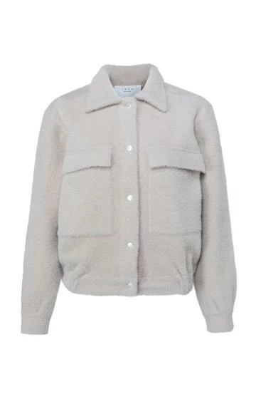 Yaya Grey Knitted Fur Jacket 3 Yaya Grey Knitted Fur Jacket