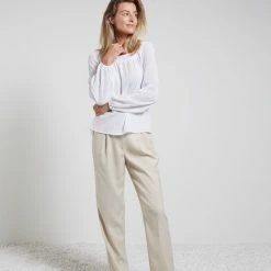 Yaya Cotton Top with Back Tie - Pure White 9 Yaya Cotton Top with Back Tie - Pure White