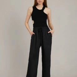 Munthe Velar Trousers - Black
