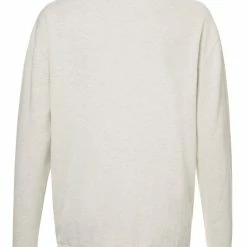 Yaya V Neck Sweater - Light Grey Melange