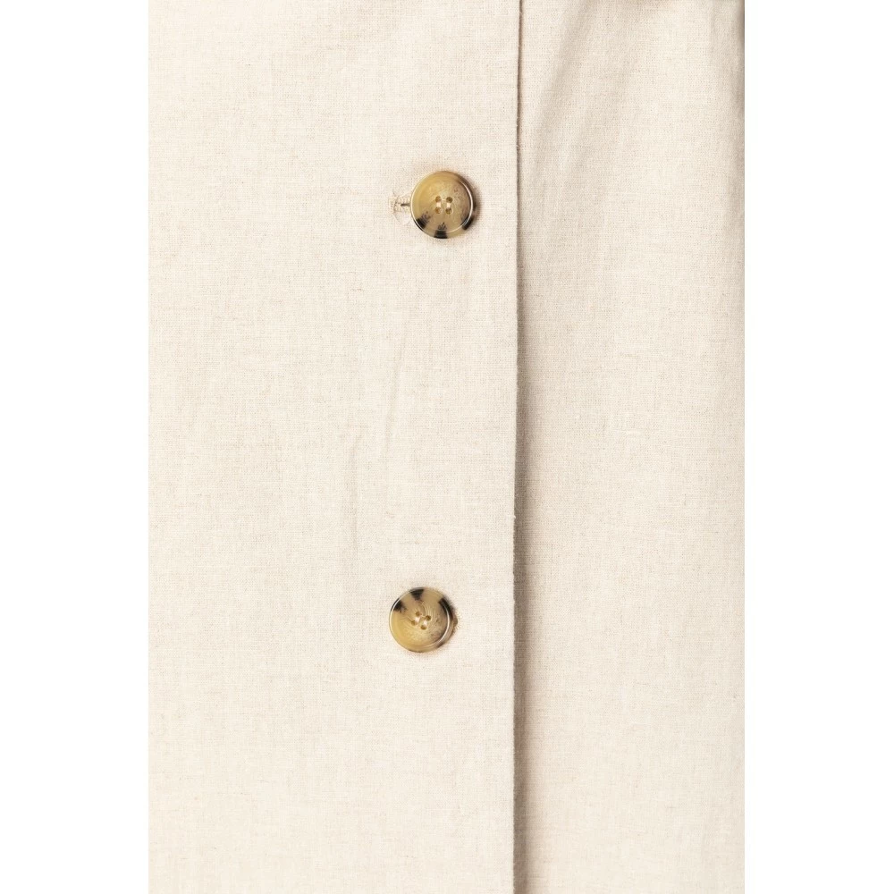 Yaya 150121 913 Sand Long Linen Belted Blazer 7 Yaya 150121 913 Sand Long Linen Belted Blazer