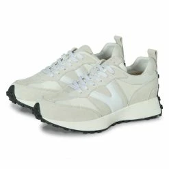 Yaya Retro Sneakers - Creme Brulee Beige