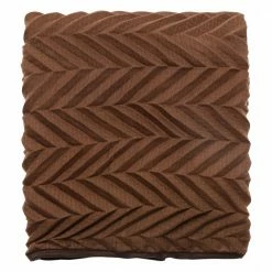 Yaya Pleated Scarf Bright Brown