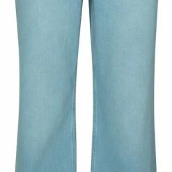 Yaya High Waist Wide Flared Jeans - Denim