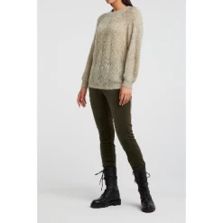 Yaya Deep Dark Woods Velvet Stretch Leggings