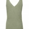 Yaya Rib Stitch Tank Top - Seagrass Green