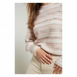 Yaya High Waist Straight Leg Denim Jeans - Sesame Sand