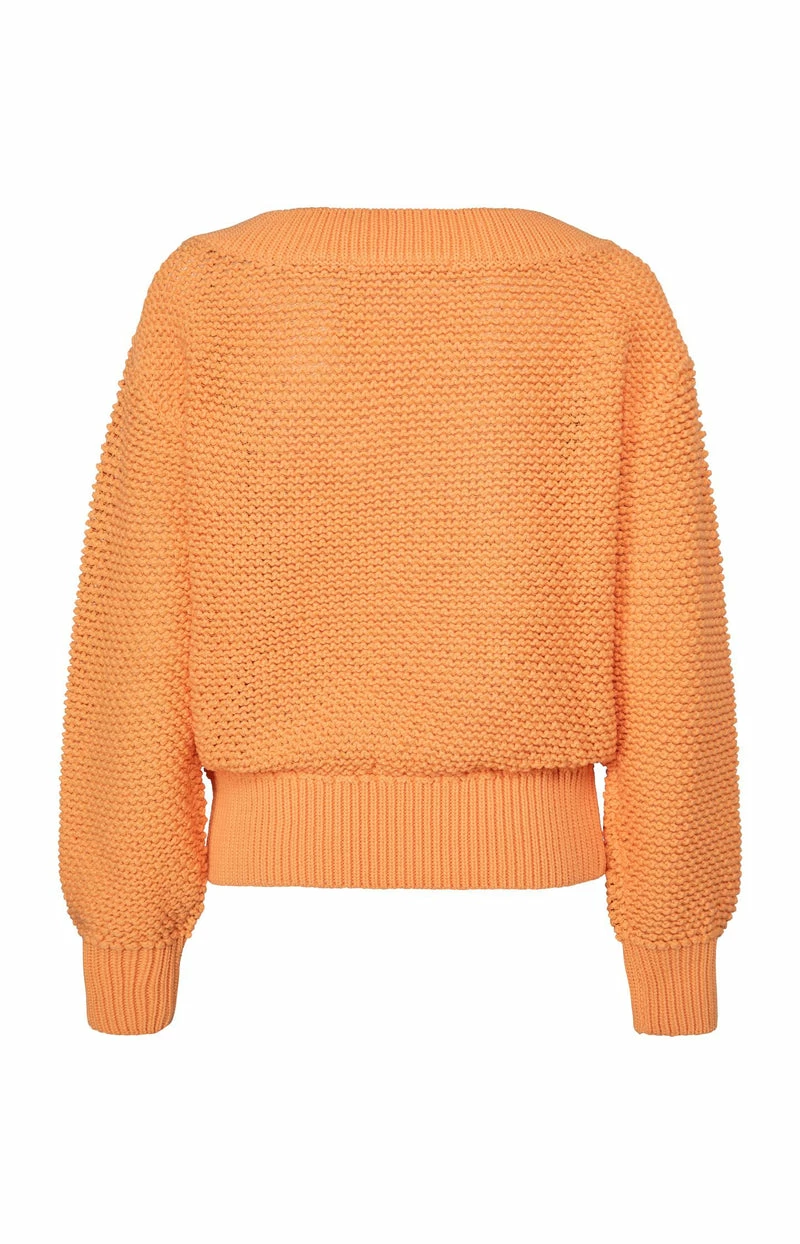 Yaya Orange Textured Sweater 4 Yaya Orange Textured Sweater