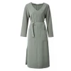 Yaya Belted Dress with Pockets - Khaki