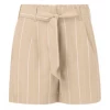 Yaya 123101 Sand Stripes & Tie Paper Bag Waist Shorts