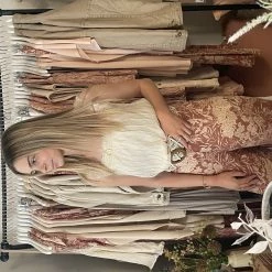 Yaya Wide Leg Capri Pants in Botanical Print - Cedar Wood Red Print