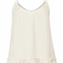 Yaya Printed Strappy Top - Chalk Dessin