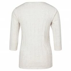 Yaya V-neck 3/4 Sleeve Top - Warm Sand
