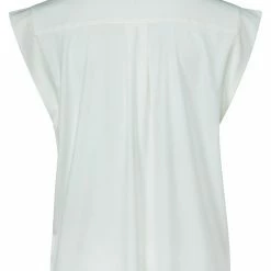 Yaya Jersey Sleeveless Top - Egret Off White