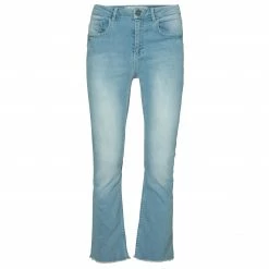 Yaya Denim Kick Flare 7/8 Length Jeans - Blue Denim