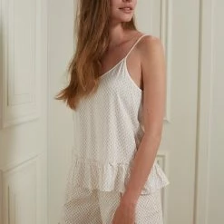 Yaya Printed Strappy Top - Chalk Dessin 9 Yaya Printed Strappy Top - Chalk Dessin