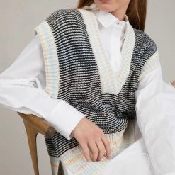 Munthe Vamp Knit Vest - Mix